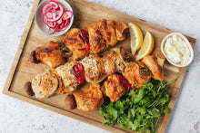 Load image into Gallery viewer, Cooked Garlic &amp; Herb Chicken Kebabs
